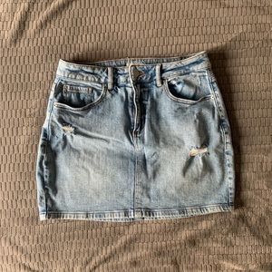 Garage denim skirt